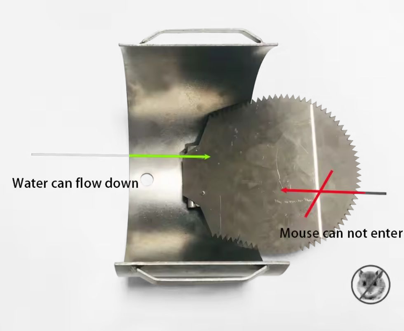 Rodent control for drain pipes, one-way valve - Image 2
